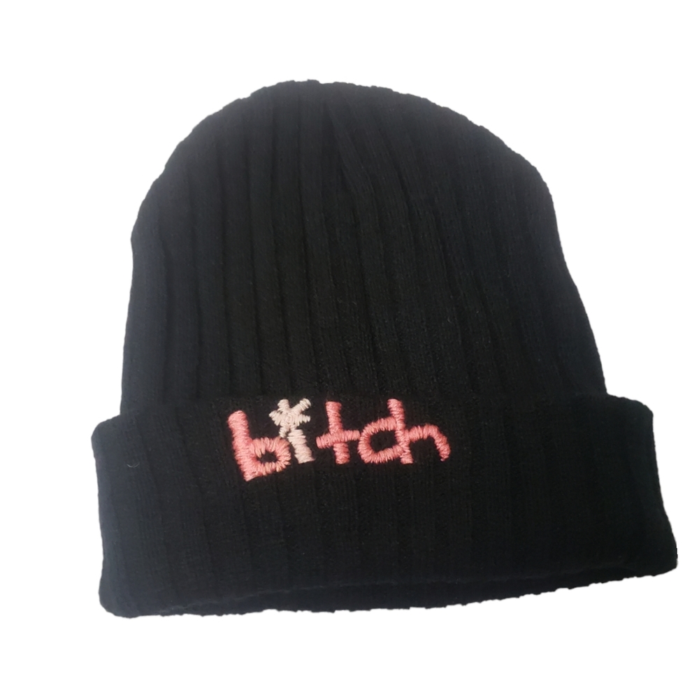 2/$30 B!tch Hat Hand Embroidered